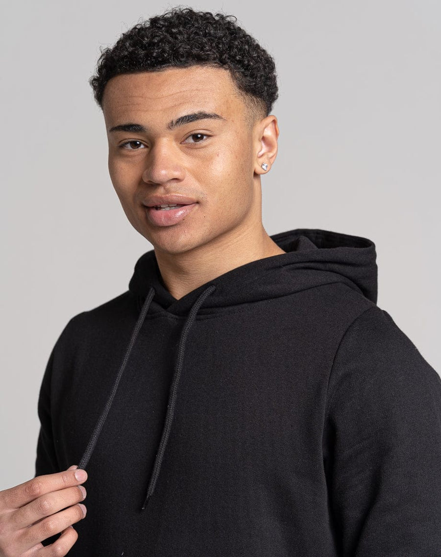 All black plain hoodie sale