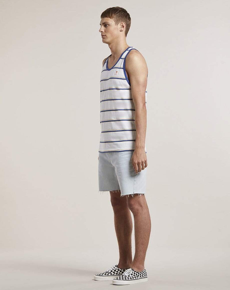 Bellfield Menswear BELLFIELD LEELUM MENS VEST | OFF WHITE