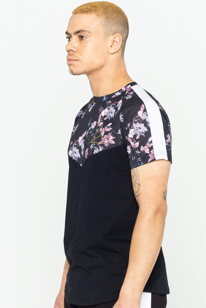 Golden Equation Golden Equation Colonel Floral Men's T-Shirt - Black